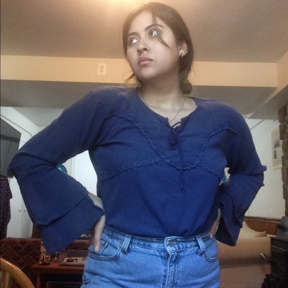 Navy top FREE SIZE - Picture 5 of 7